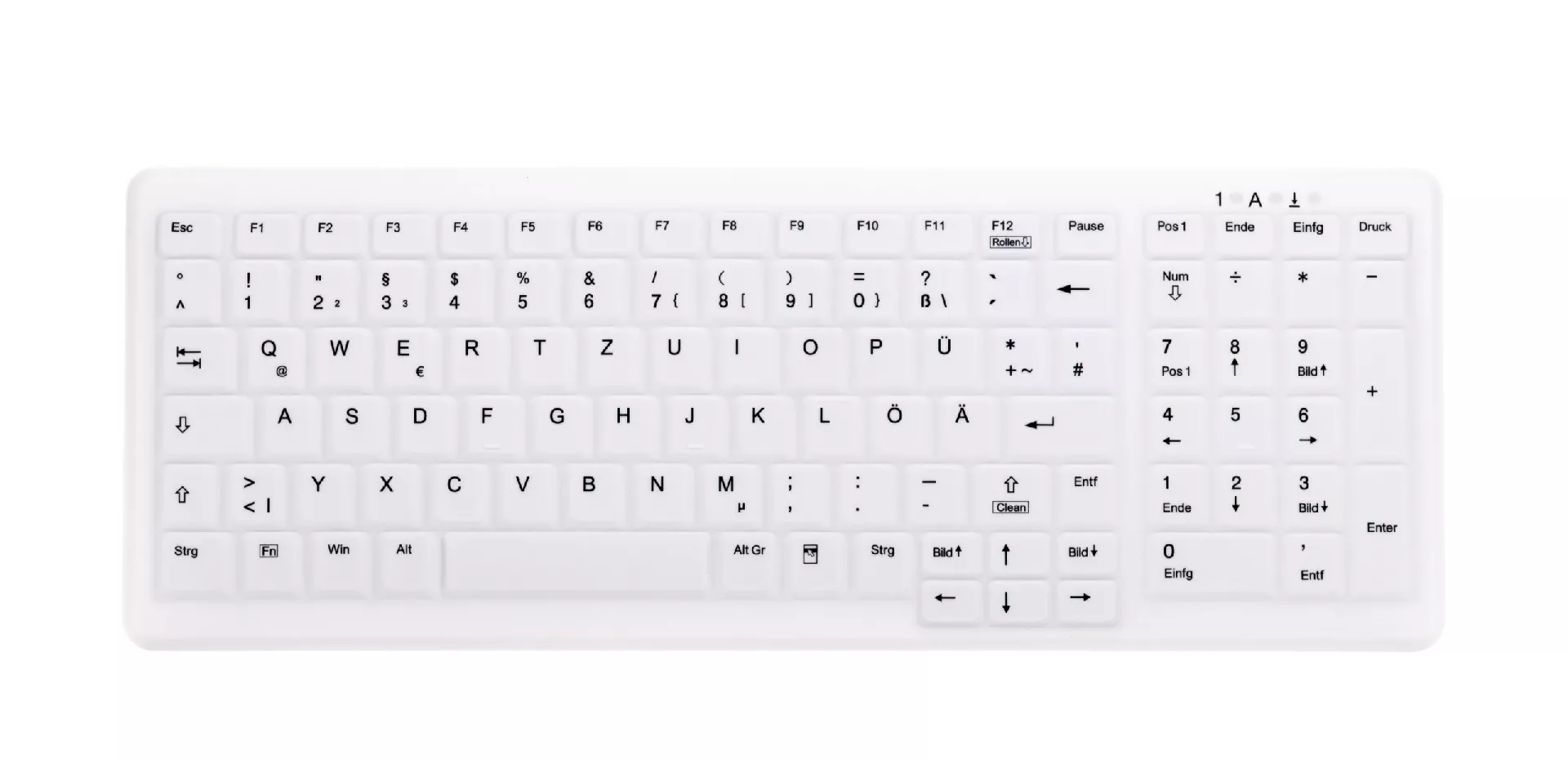 CHERRY AK-C7000 tastatūra Medicīnisks RF Bezvadu QWERTZ Vācu Balts