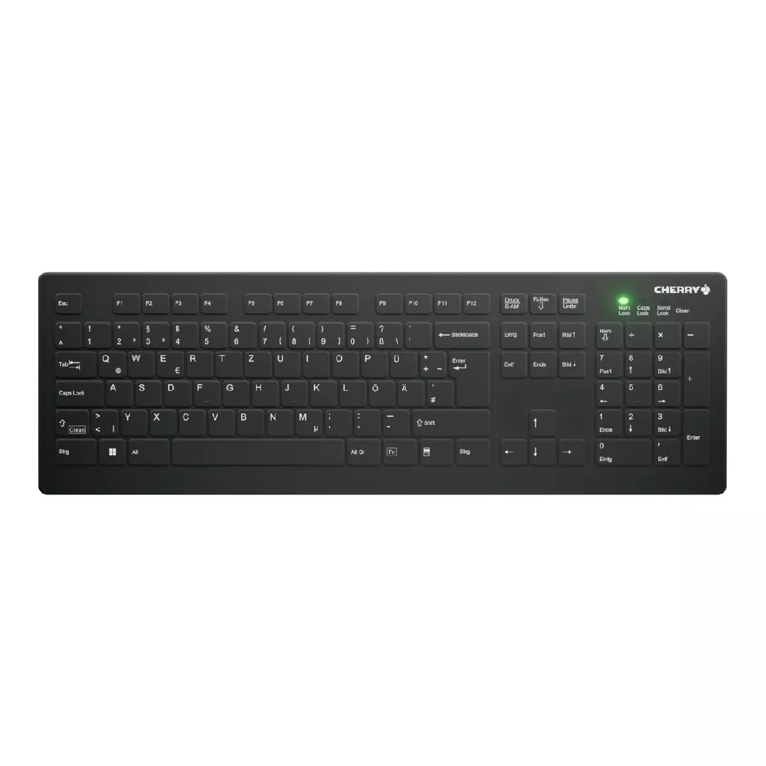 CHERRY AK-C8112 tastatūra Medicīnisks RF Bezvadu QWERTZ Vācu Melns