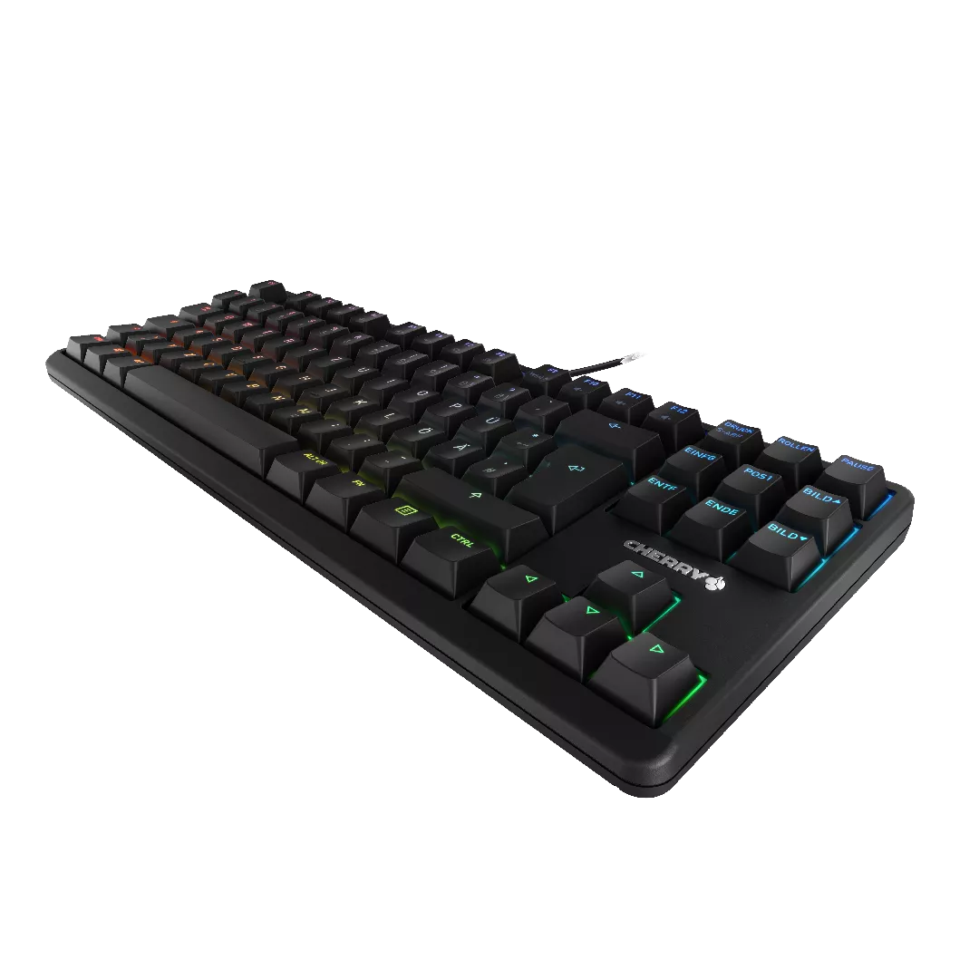 CHERRY G80-3000N RGB TKL tastatūra Universāls USB QWERTZ Vācu Melns