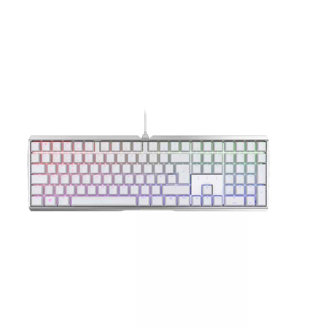 CHERRY MX 3.0S RGB tastatūra Speļu USB QWERTZ Vācu Balts