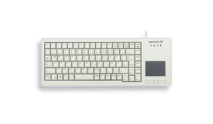 CHERRY XS Touchpad tastatūra Universāls USB QWERTY Amerikāņu angļu valoda Pelēks