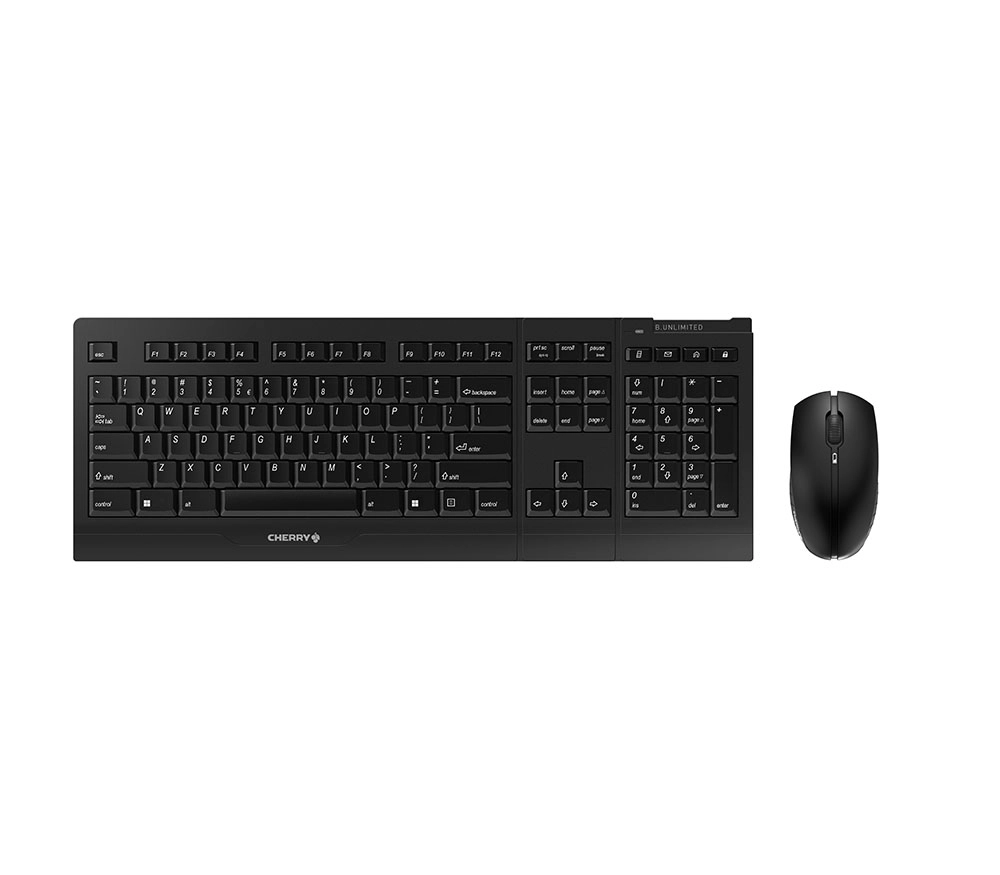CHERRY B.Unlimited 3.0 tastatūra Iekļauta pele Universal RF Wireless QWERTY US English Black