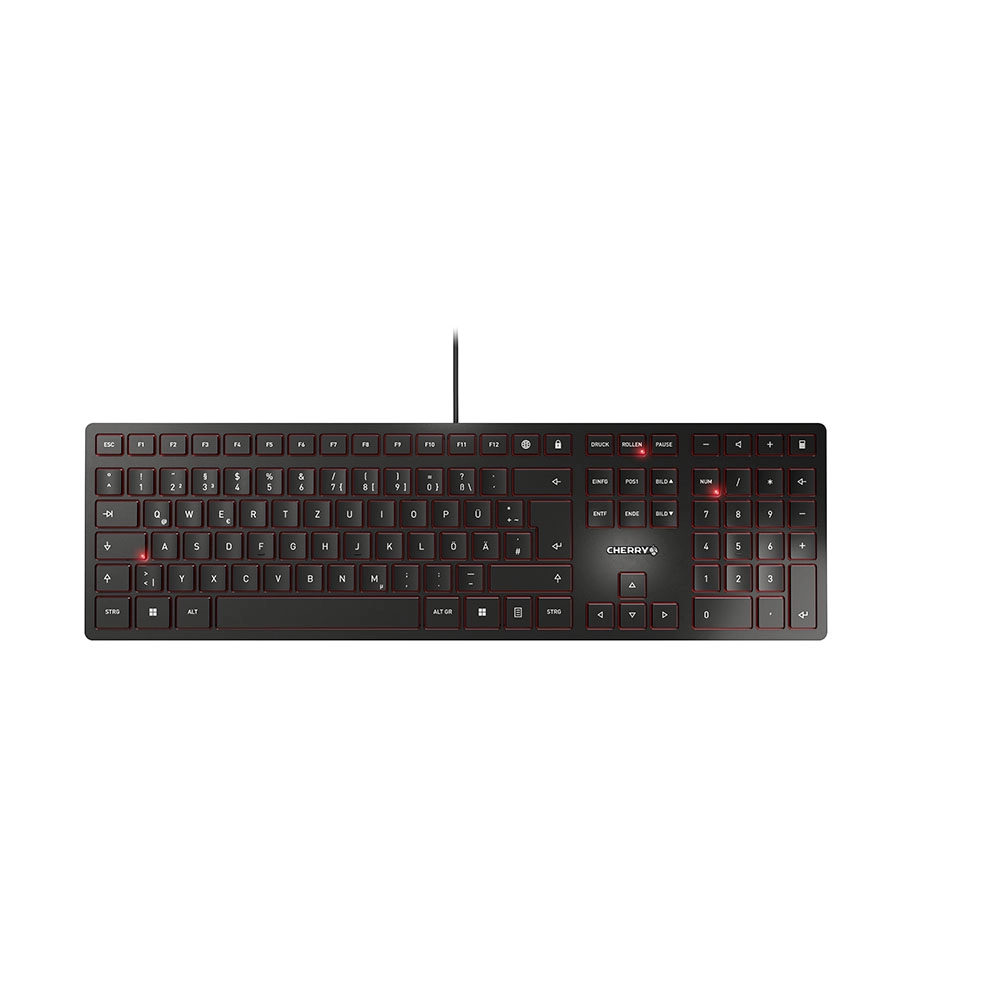 CHERRY KC 6000 Slim klaviatūra Universāla USB QWERTZ German Black