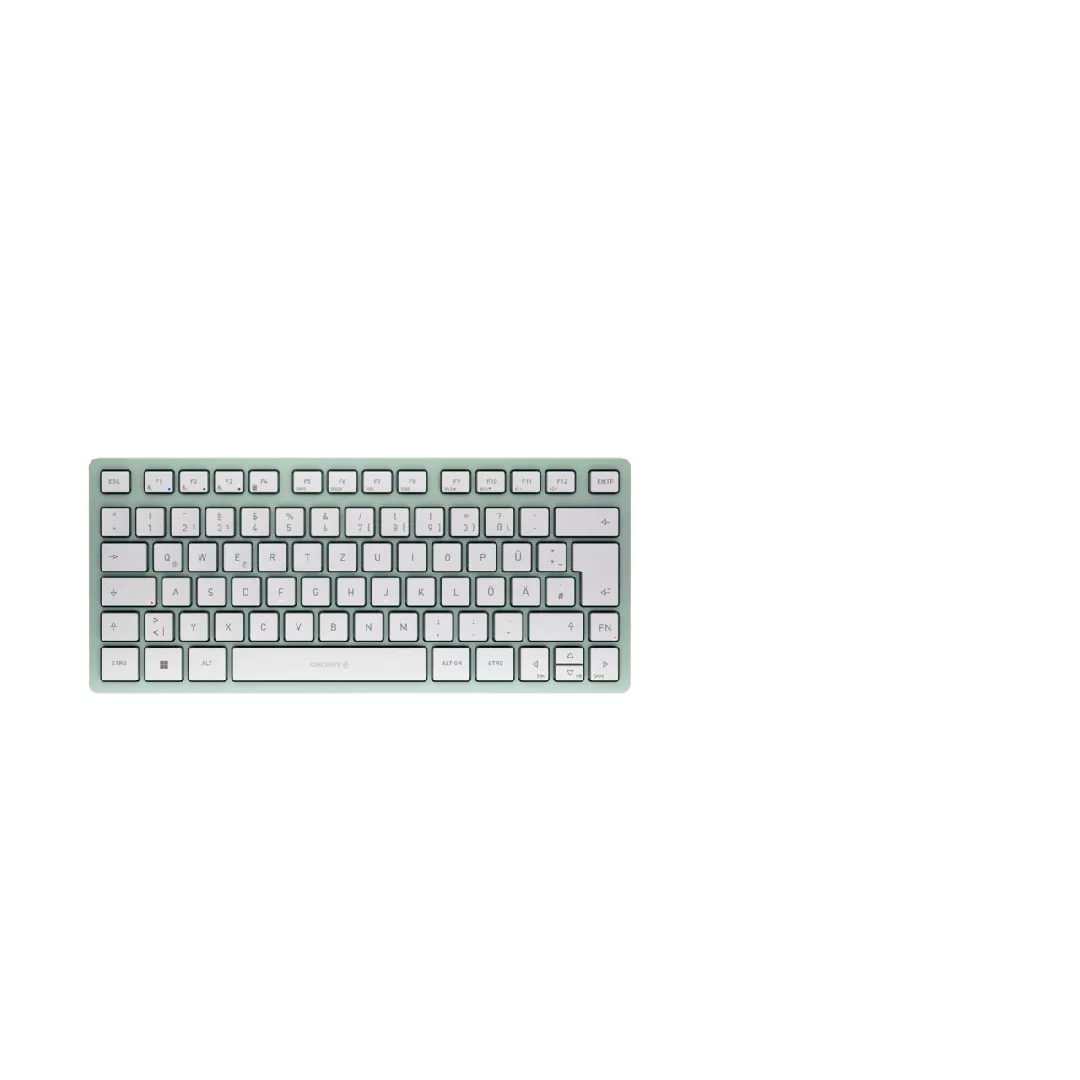 CHERRY KW 7100 MINI BT tastatūra Universāls Bluetooth sistēma QWERTZ Vācu Piparmētru krāsa