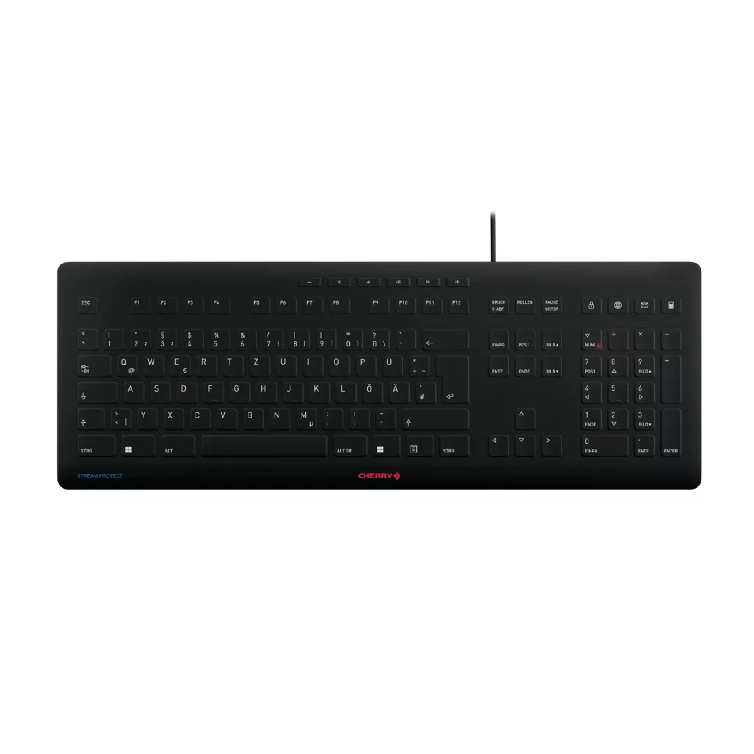 CHERRY Stream tastatūra Universāls USB QWERTZ Vācu Melns