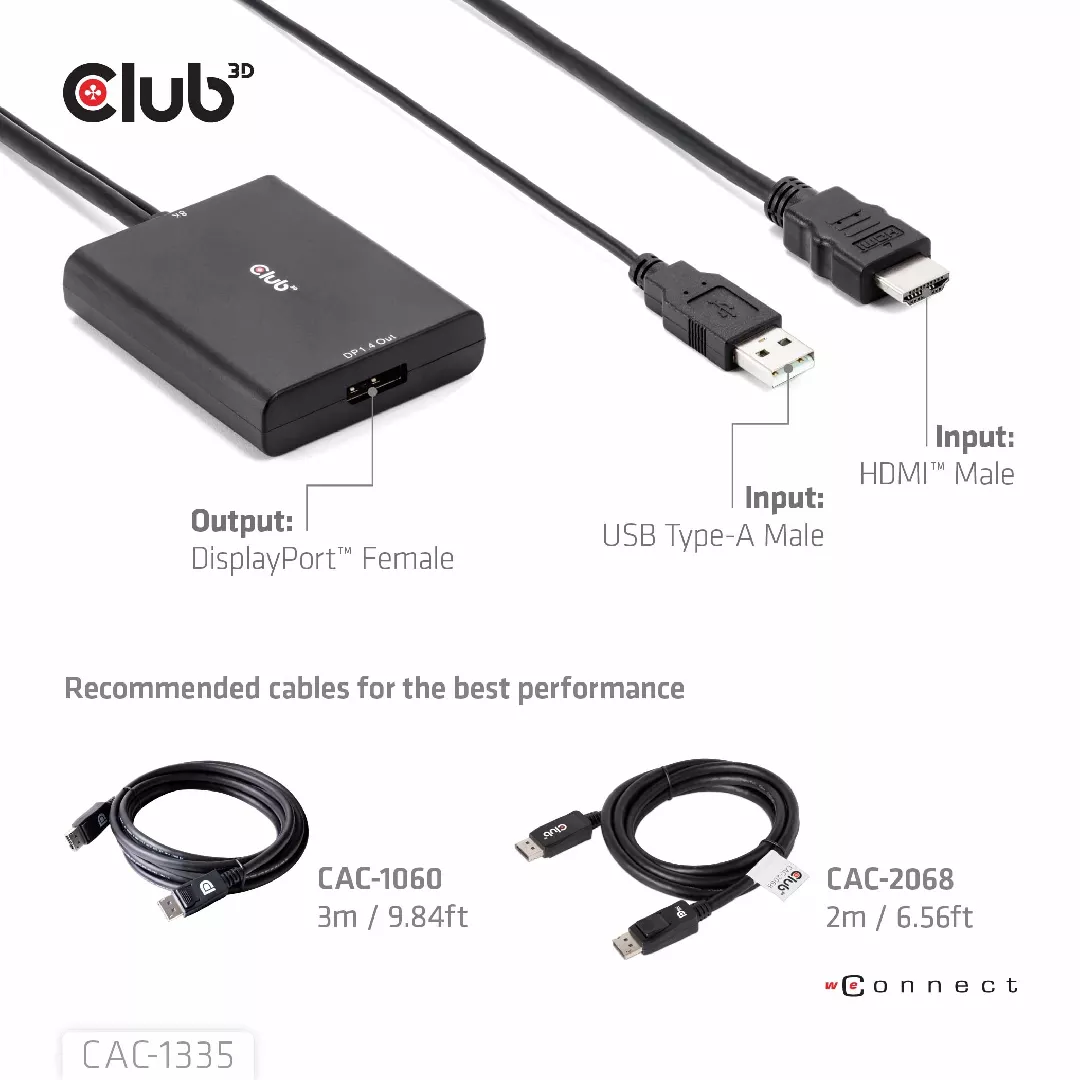 CLUB3D HDMI + Micro USB to