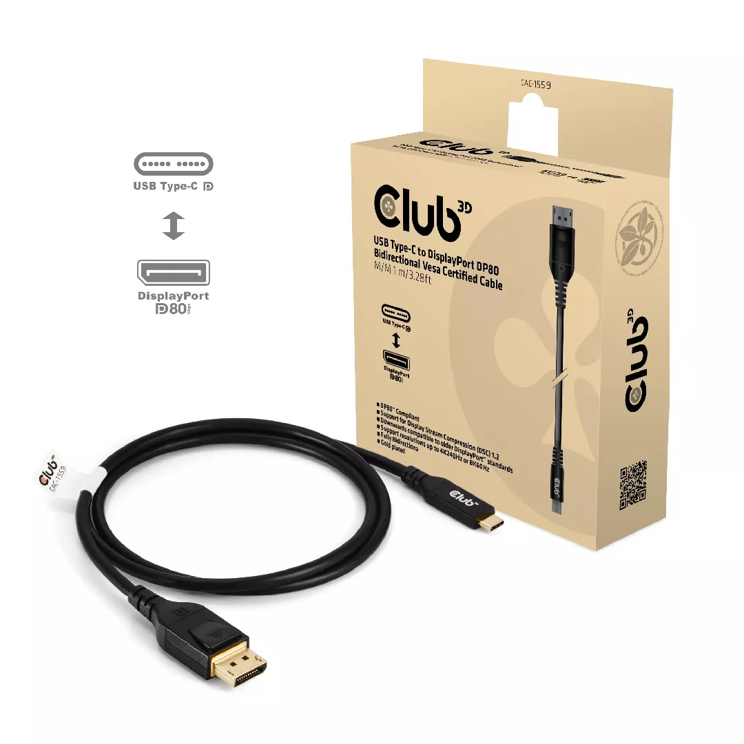 CLUB3D USB Type C Cable to