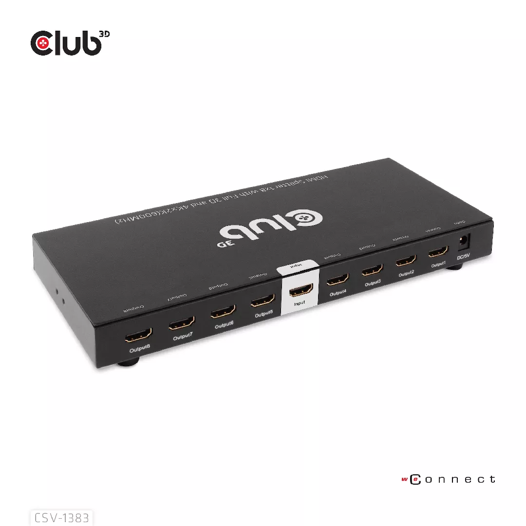 CLUB3D 1 to 8 HDMI™ Splitter