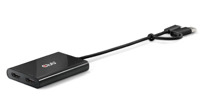 CLUB3D CSV-1475 video splitter USB Type-C