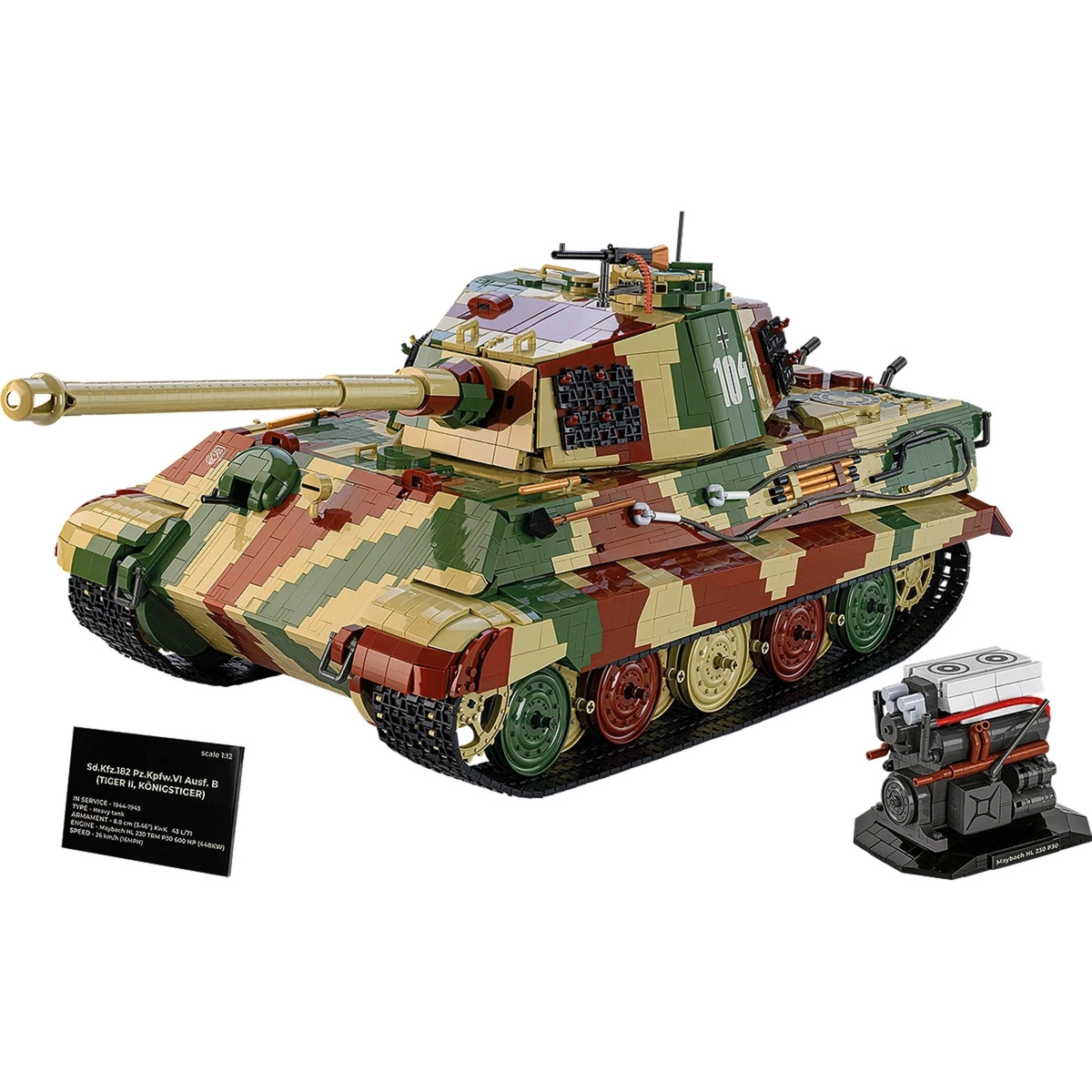 Tiger II Konigstiger 5902251028084 COBI-2808