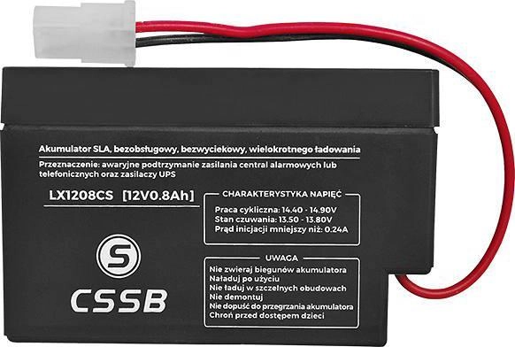 CSSB Akumulator żelowy 12V 0 8Ah