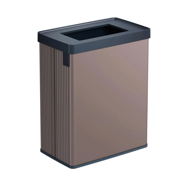 Waste container rectangular metallic Verto Recycle