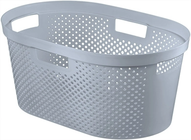 Curver Infinity 40L laundry basket gray
