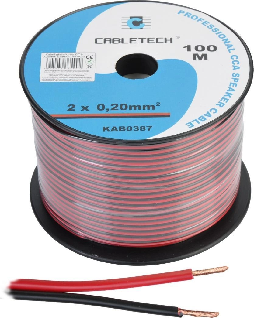 Przewód Cabletech Kabel głośnikowy CCA 0