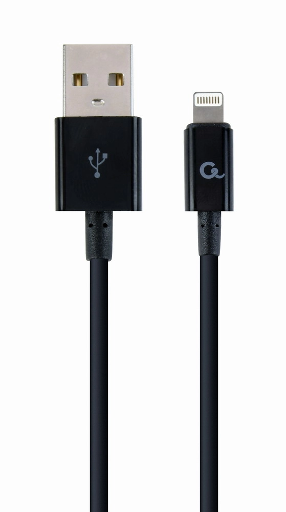 Cablexpert CC-USB2P-AMLM-2M lightning cable Black CC-USB2P-AMLM-2M