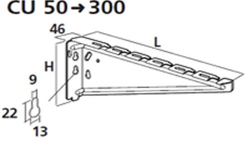 Cablofil Bracket CU150 ER.124X207 (CM557420)
