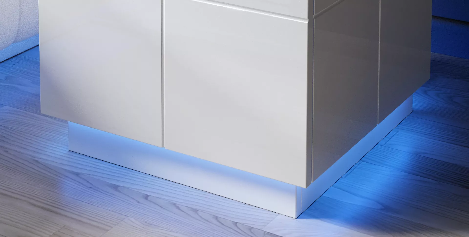 Cama REJA bedside table light blue