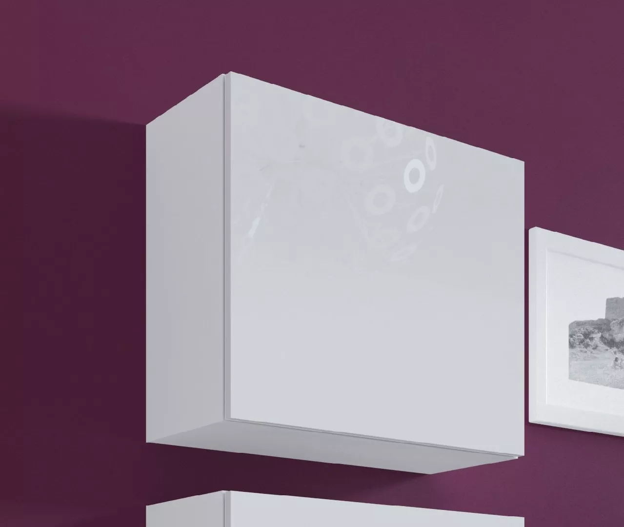 Cama Square cabinet VIGO 50/50/30 white/white