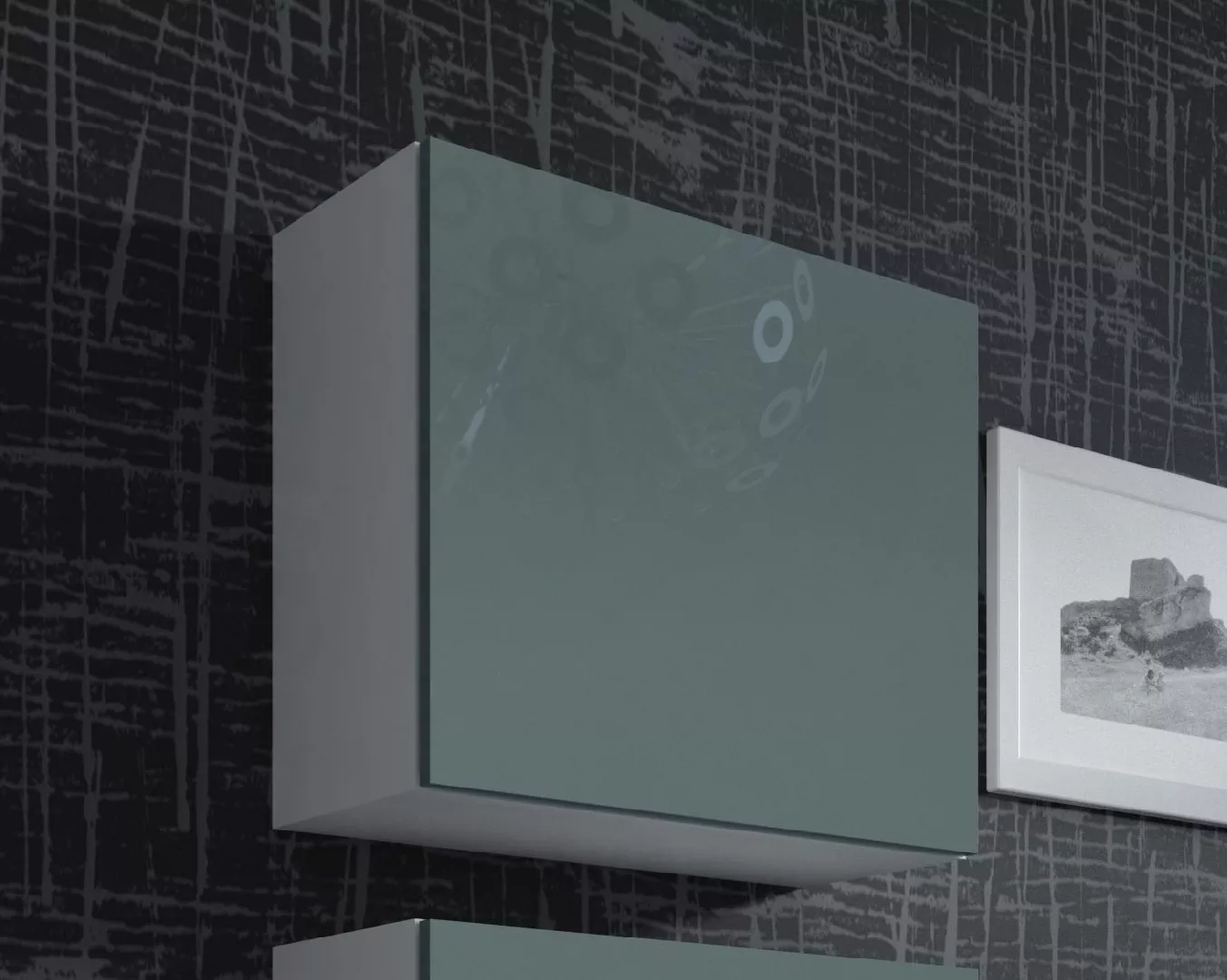 Cama Square cabinet VIGO 50/50/30 white/grey