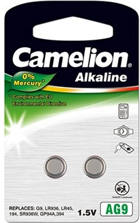 Camelion  AG9/LR45/LR936/394  Alkline Buttoncell  2 pc(s)