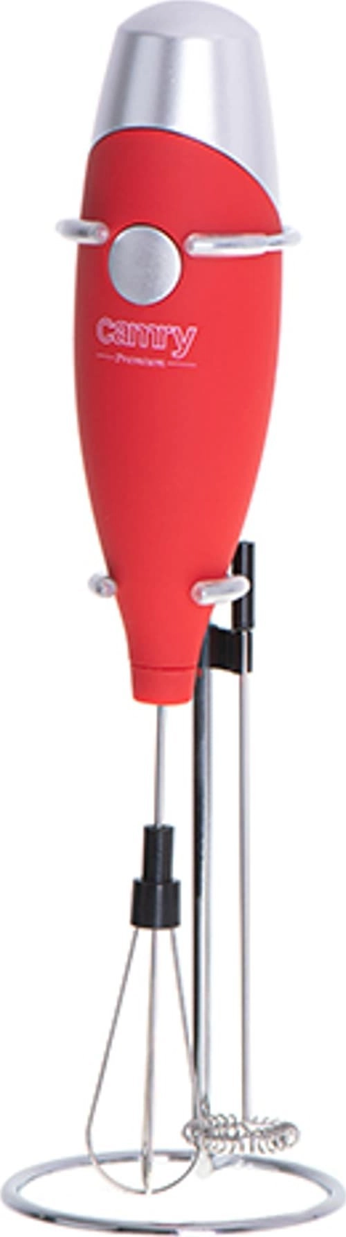 Milk frother with whisk attachment and