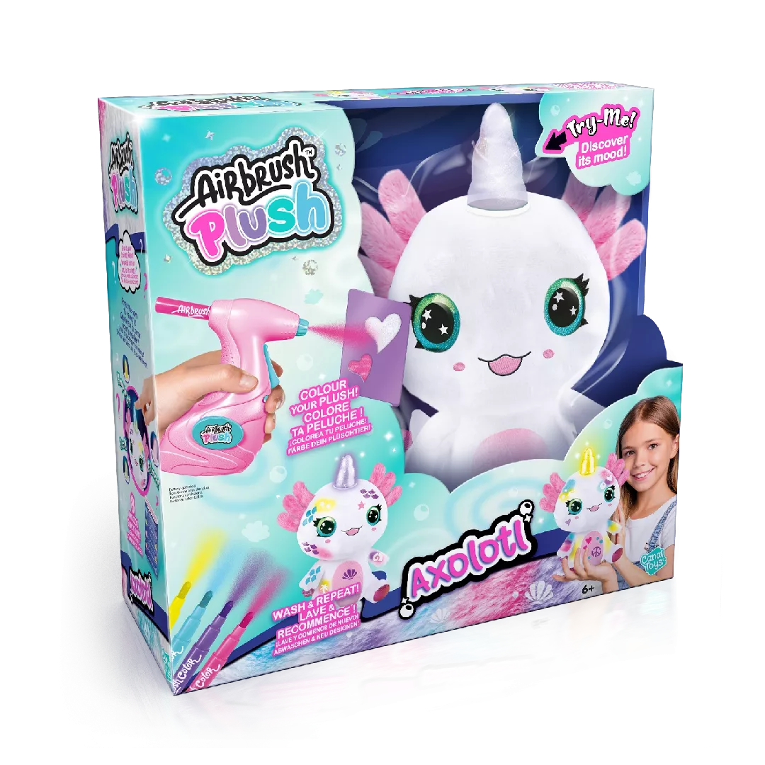 Airbrush Plush - Axolotlcorn - (11048)