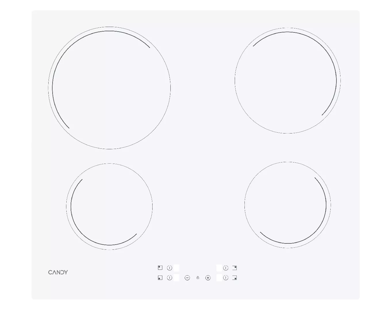 Candy Timeless CH64CCW White Built-in Ceramic