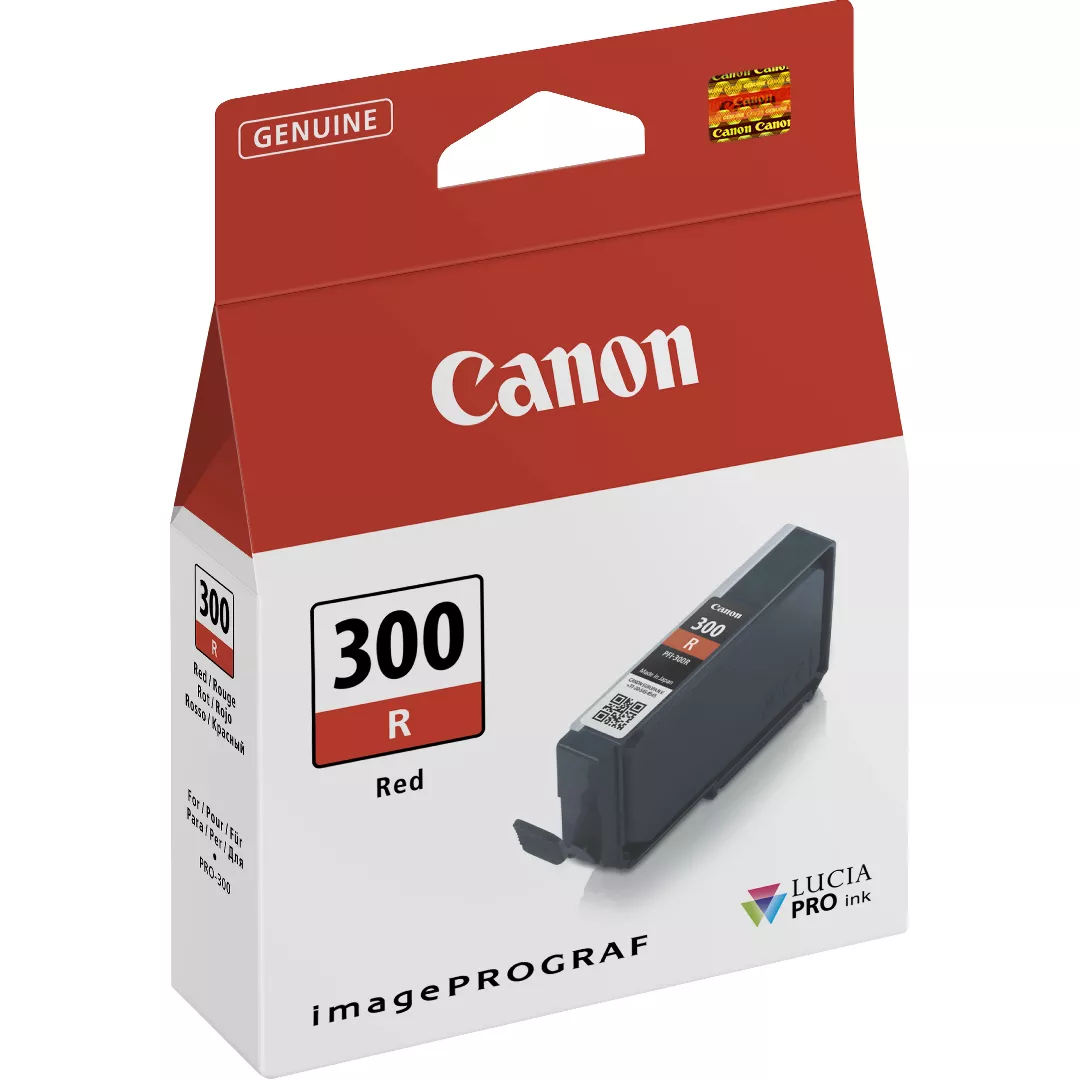 Canon PFI-300R Red Ink Cartridge 4199C001