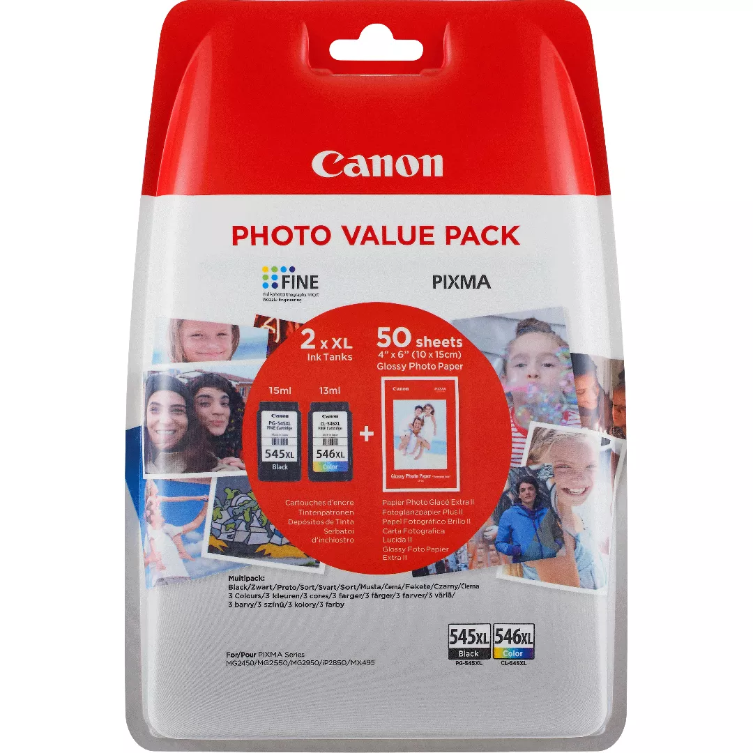 Canon PG-545XL/CL-546XL High Yield Ink Cartridge