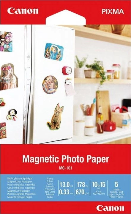 Canon MG-101 Magnetic Photo Paper 4x6"