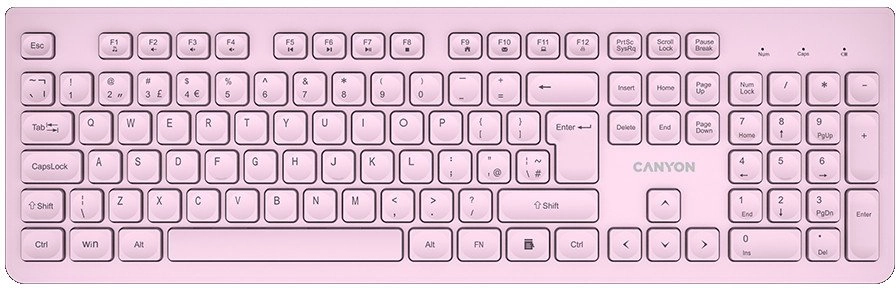 CANYON keyboard HKB-W01 UK/US AAA Wireless