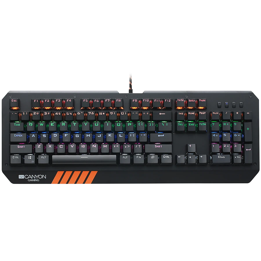 Mehāniskā tastatūra spēlēm Canyon Hazard GK-6, Blue Switch, LED, RU izkārtojums