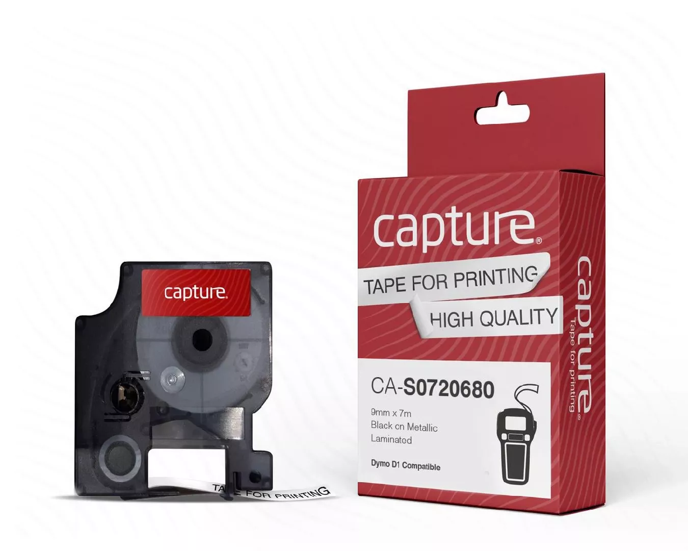 Capture CA-S0720680 label-making tape Black on