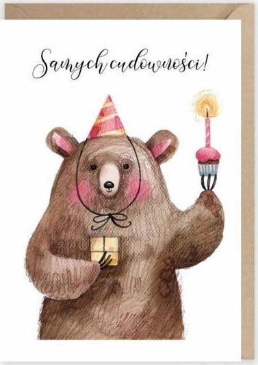 Cardie Kartka urodzinowa eko Samych cudowności