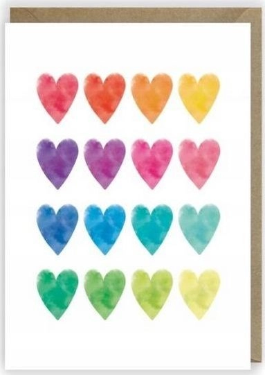 Cardie Greeting card Hearts eco envelope