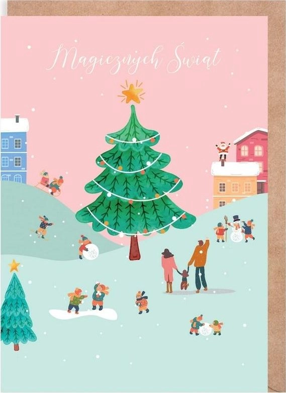 Christmas Town card  eco K135 456402