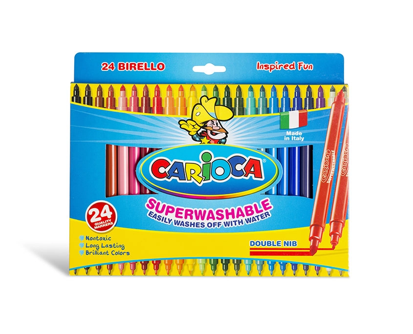 Carioca Birello felt pen Fine/Medium Multicolour