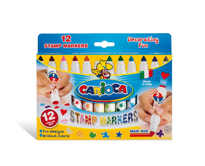 Carioca Stamperello felt pen Multicolour 12