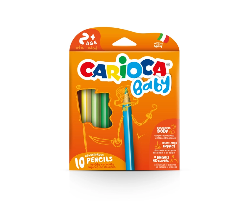 Carioca Baby Pencil Multi 10 pc(s)