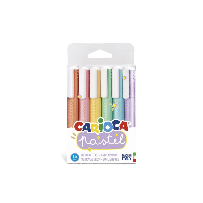 Carioca Pastel marker 6 pc(s) Chisel