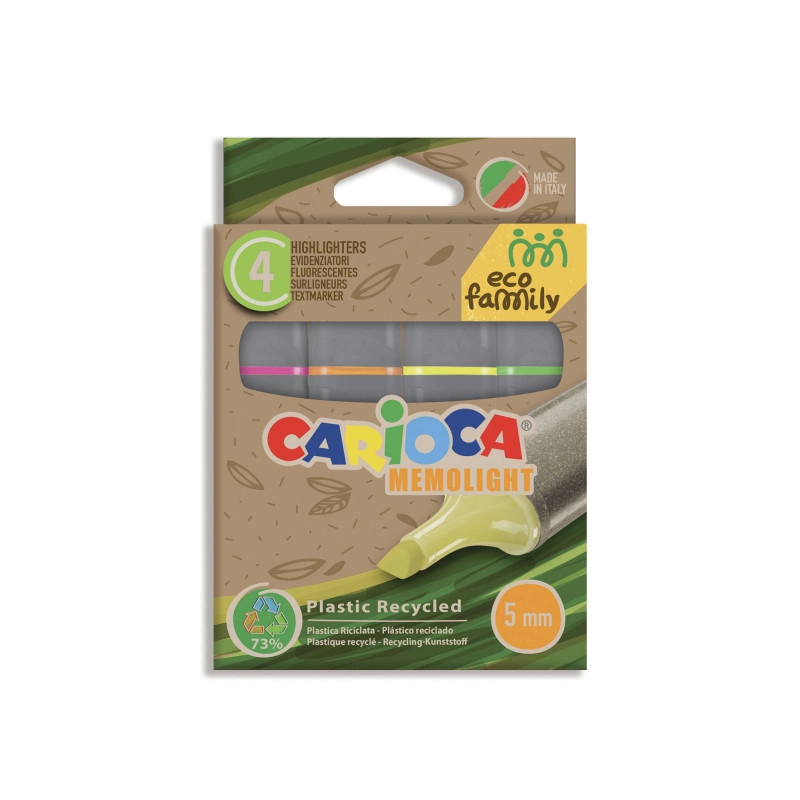 Carioca Memolight marker 4 pc(s) Chisel