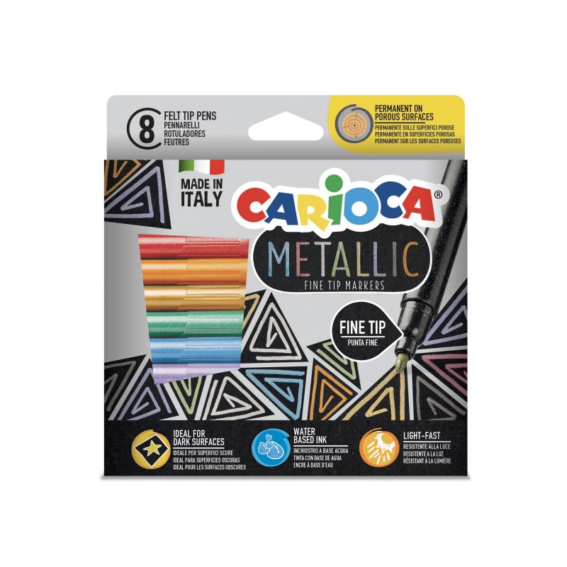 Carioca 43162 felt pen Multicolour 8