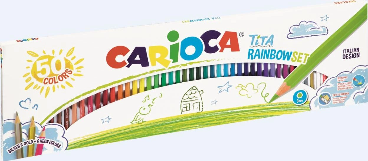 Carioca Tita pencil crayons 50 colors