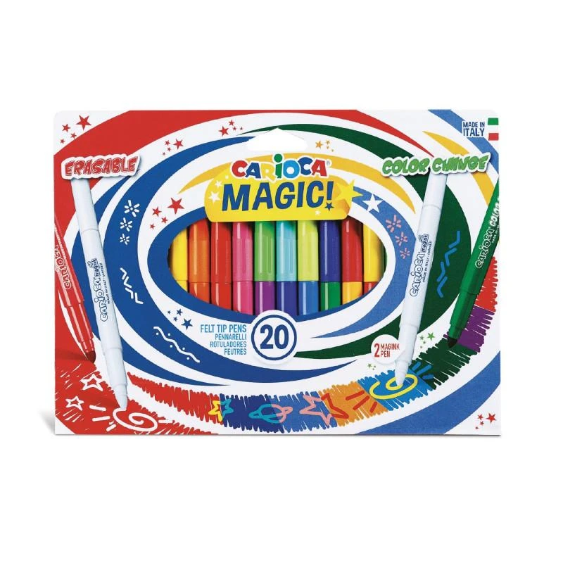 Flomasteriai CARIOCA MAGIC  20 vnt. 8003511413699