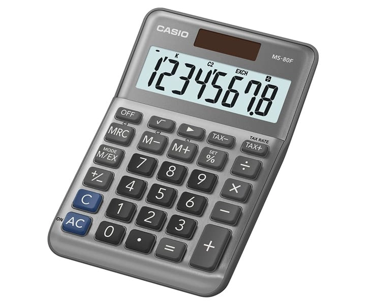 Casio MS-80F calculator Desktop Basic Grey