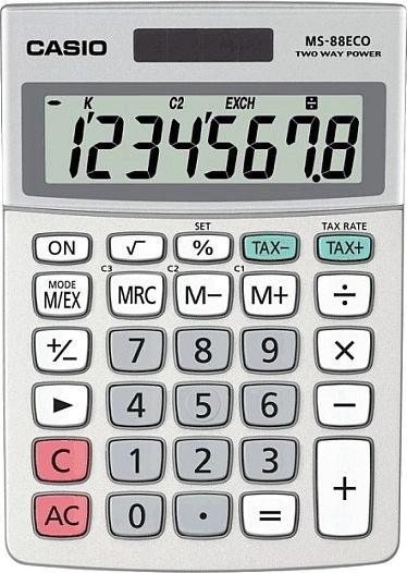 Casio MS-88ECO desk calculator CAS030 MS-88ECO