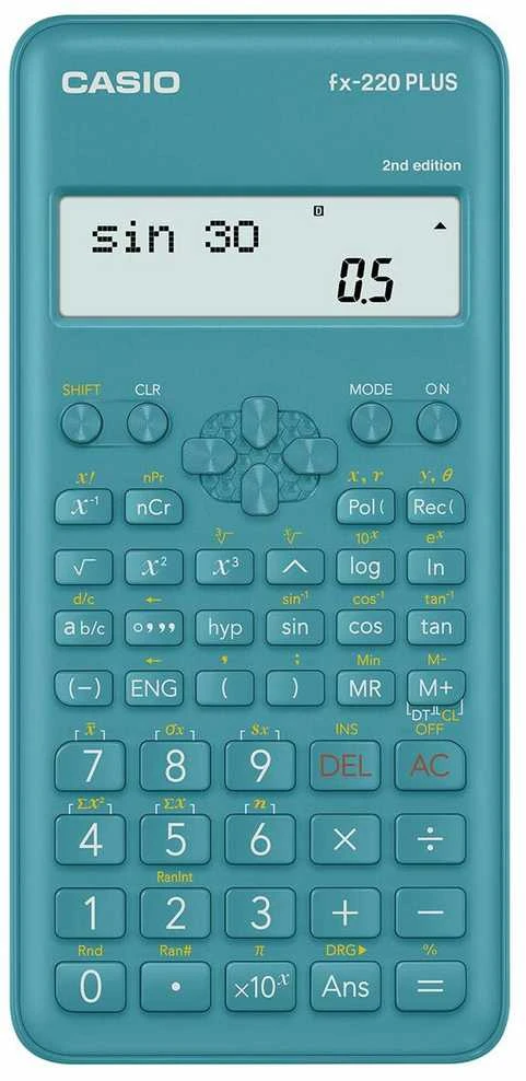 CASIO SCIENTIFIC CALCULATOR FX-220PLUS-2 BLUE  12-DIGIT