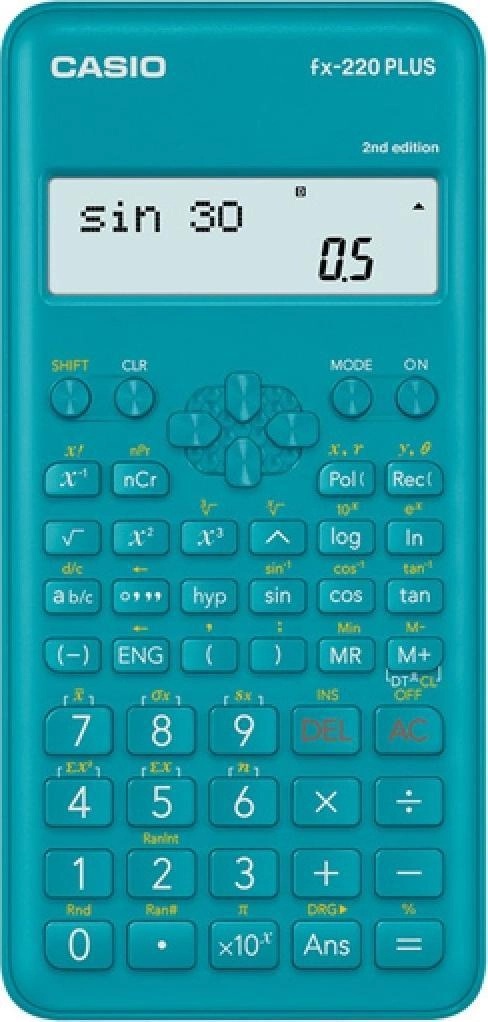 CASIO SCIENTIFIC CALCULATOR FX-220PLUS-2 BLUE 12-DIGIT