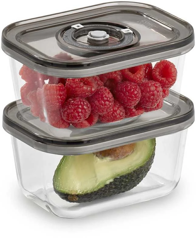Caso  Glass Vacuum Containers with Plastic