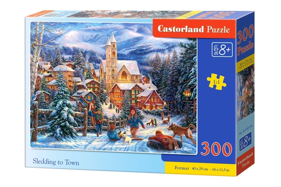 Castorland Sledding in Town 300 pcs